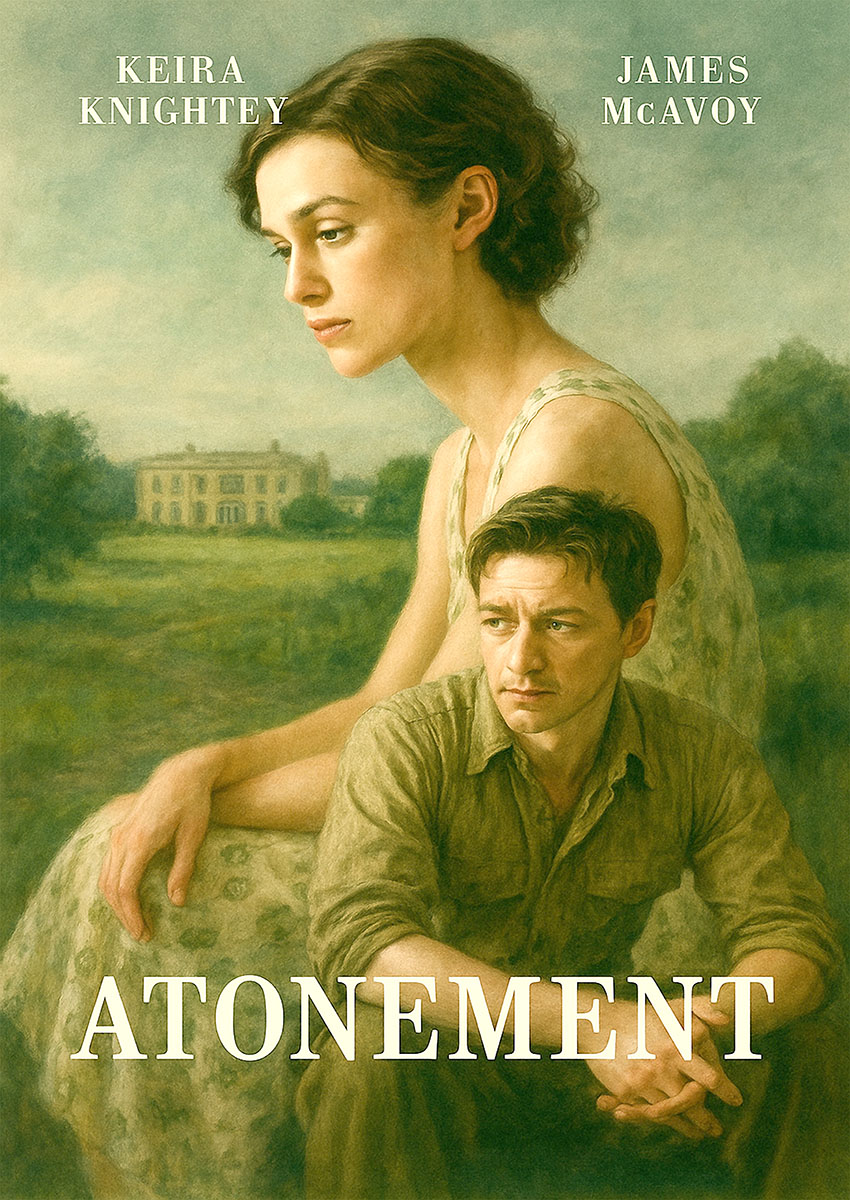 Atonement Movie Poster Art Canvas Print & Poster Wall Art - AI PRINT LAB